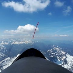 Flugwegposition um 10:57:03: Aufgenommen in der Nähe von Gemeinde Brandenberg, 6234, Österreich in 2742 Meter